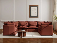 8 Seater / U-Sectional / Rust