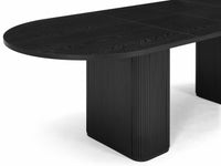 Tate 6/8/10 Seater Extendable Black Dining Table Set